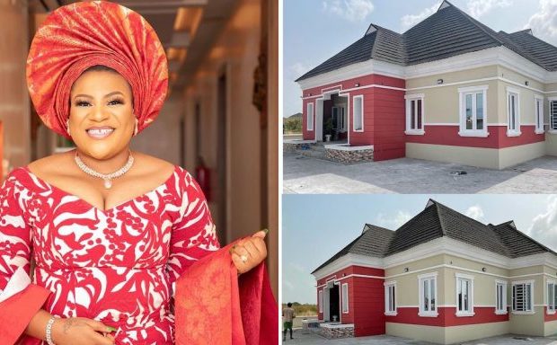 congratulation pours as nkechi blessing shows off her multi million naira house 768x384
