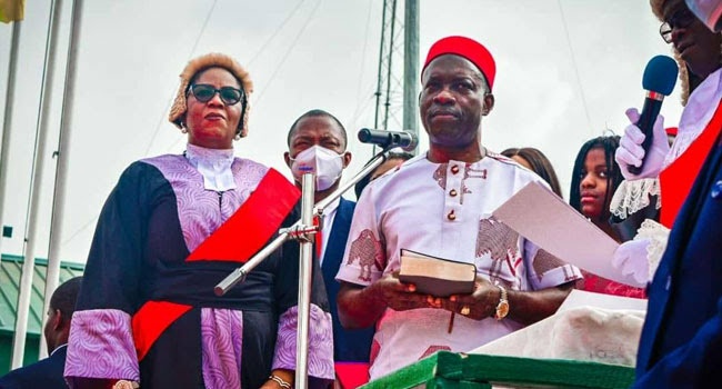 Soludo sworn in as Anambra governor, retains Obiano's SSG