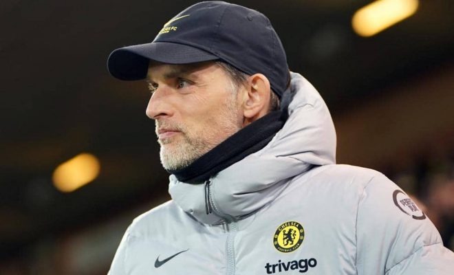 thomas tuchel watching a chelsea match in march 2022