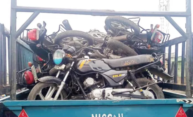 seized motorcycles