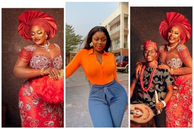 ‘Congratulations to my husband and I’ – Skit maker Ashmusy writes as she shares pre-wedding photo