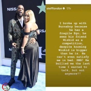 Stefflon Don Finally Reveals Why She Dumped Burna Boy