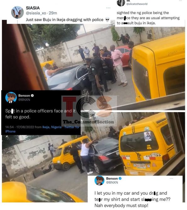 Singer Buju BNXN Involved in Messy Fight With Police, Spits in Officer’s Face, Nigerians React to Viral Video