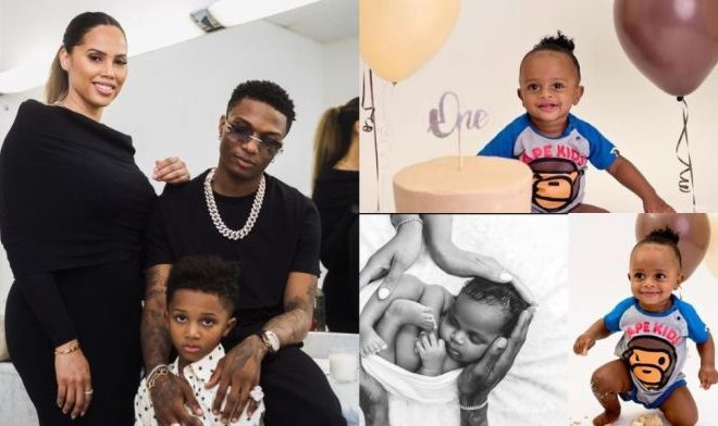 jada p celebrates her second child with wizkid as he clocks 1 year old photos