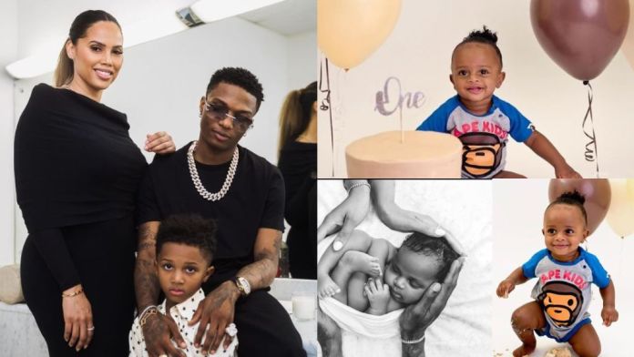 jada p celebrates her second child with wizkid as he clocks 1 year old photos