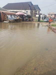 flood submerges lagos community residents resort to canoe 9 225x300