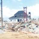 demolished building