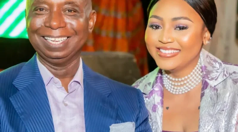 Regina Daniels and her husband