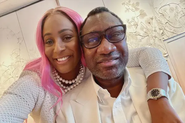 DJ Cuppy and dad