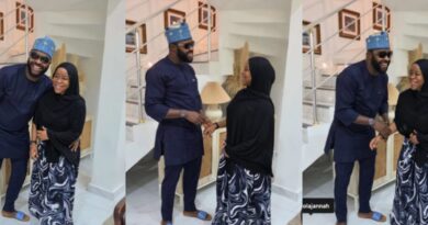 Femi Adebayo and daughter
