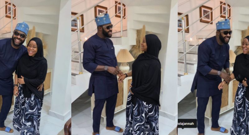 Femi Adebayo and daughter