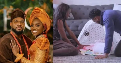 Kunle Remi and wife