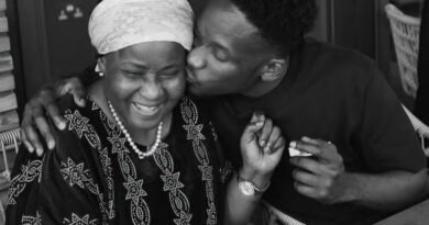 Mr Eazi and mother