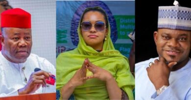 Natasha Akpoti, Akpabio and Yahaya Bello