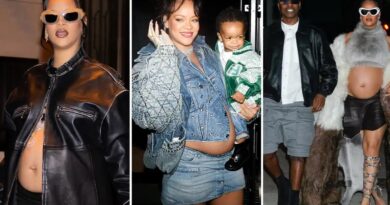Rihanna and her family