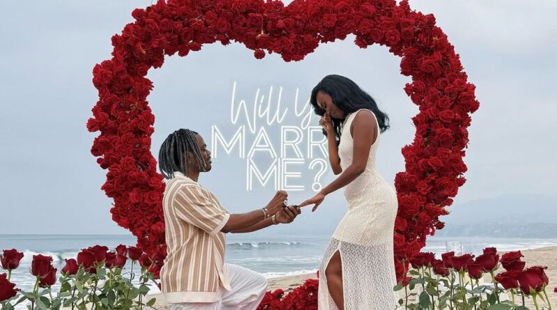 Singer Ckay proposal pictures