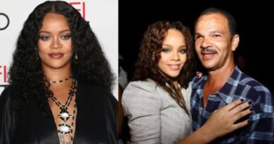 Rihanna and her father