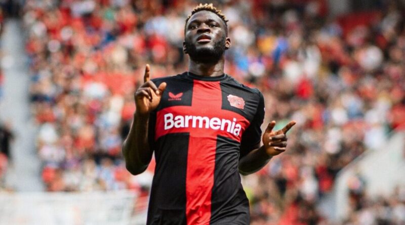 Bayer Leverkusen striker Victor Boniface]