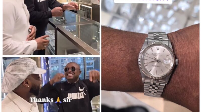 Nigeria Davido Gifts Israel DMW a Luxurious Rolex Wristwatch