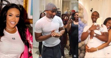 Iyabo Oji, Priscilla, Juma Jux and baby