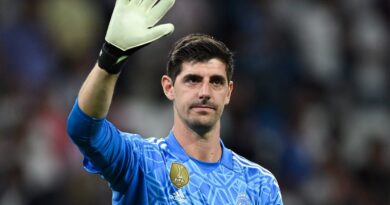 Real Madrid goalkeeper Thibaut Courtois