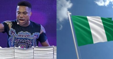 Pastor Jerry Eze and Nigeria Flag