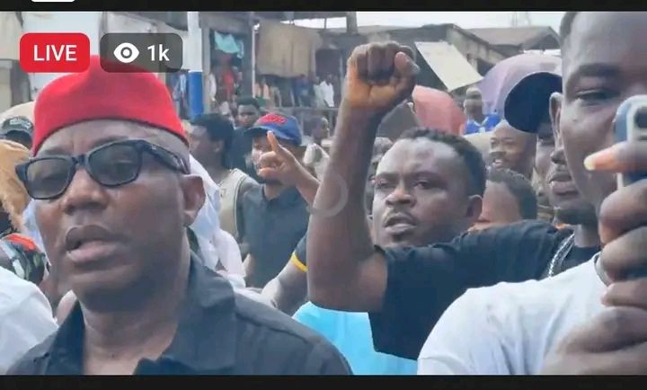 Sowore Leads Free-Nna_m_di-Kanu Protest In Abia